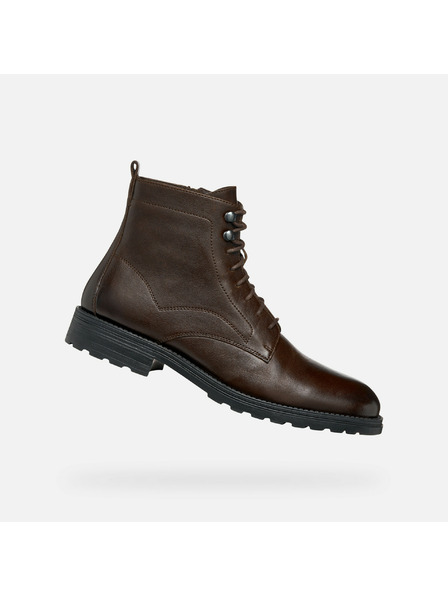 Geox Tamno smeđa muška gležnjača Geox Redclif