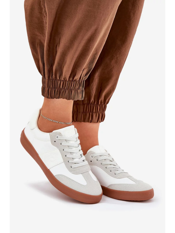 BIG STAR SHOES Ženske tekstilne tenisice Big Star – bijelo-sive