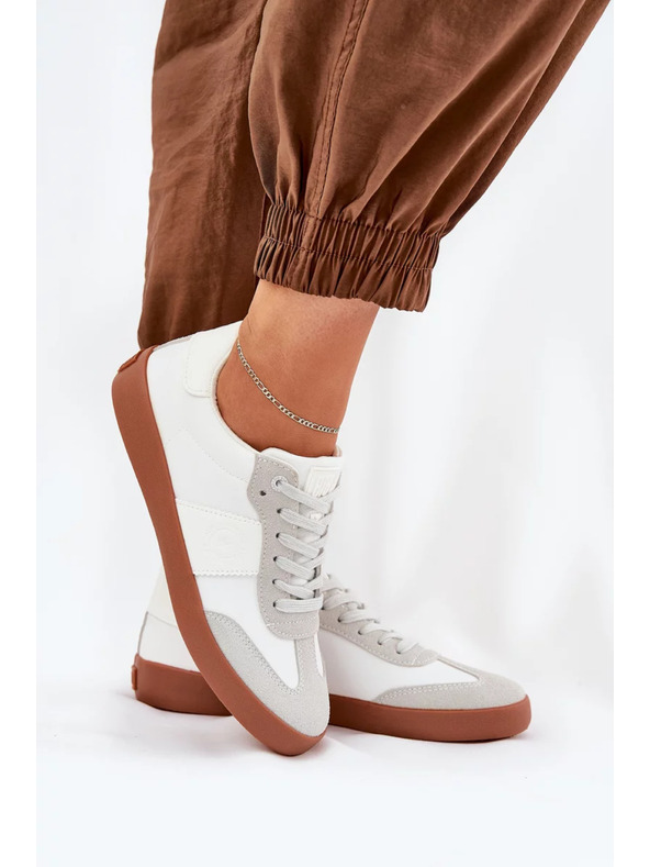 BIG STAR SHOES Ženske tekstilne tenisice Big Star – bijelo-sive