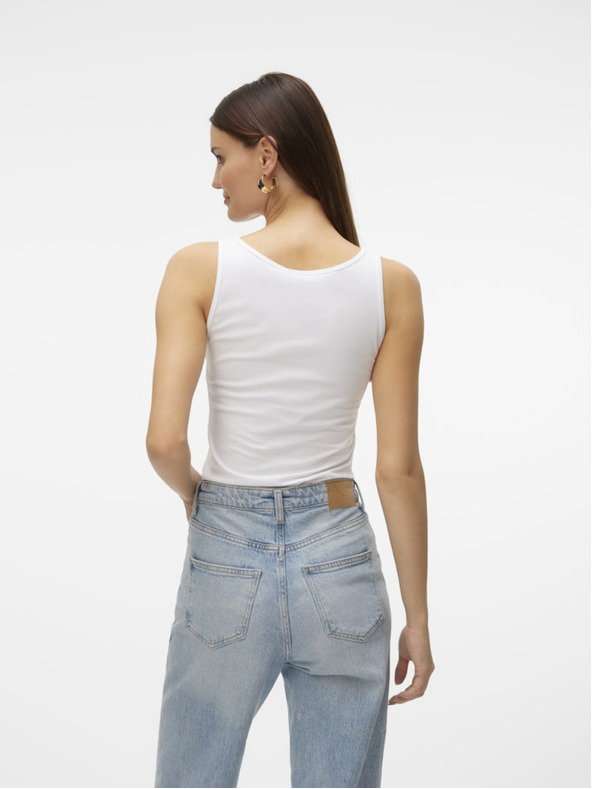 Vero Moda Bijela ženska majica bez rukava Vero Moda Lulu