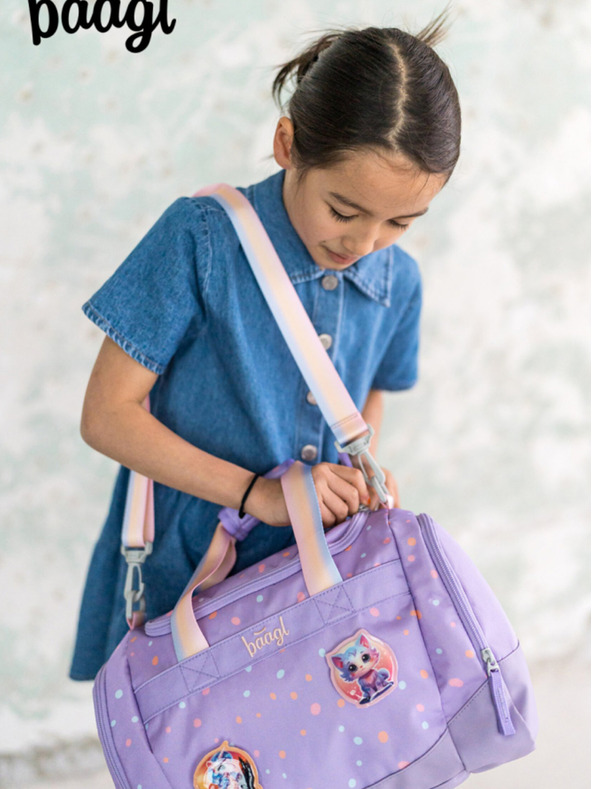 BAAGL  Ljubičasta dječja sportska torba Ljubimci Baagl