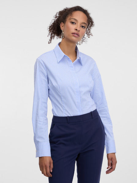 Orsay Svijetloplava prugasta ženska košulja ORSAY