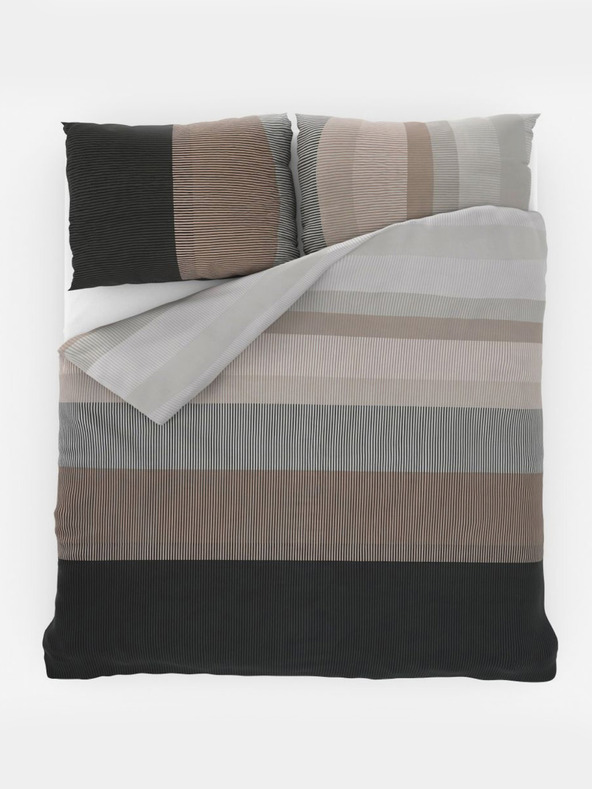 Kvalitex Francuski pamučni set posteljine DELUX 200x200, 70x90 cm NEPTUNE smeđi