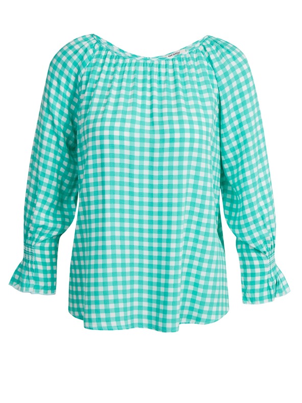 Orsay Svjetlozelena bluza na kockice ORSAY