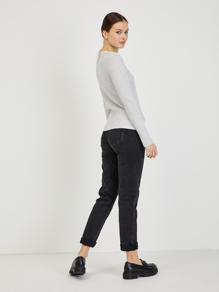 Orsay Svjetlosivi ženski rebrasti pulover ORSAY