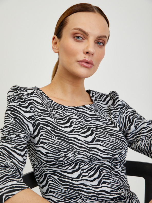 Orsay Bijelo-crna ženska majica s uzorkom ORSAY