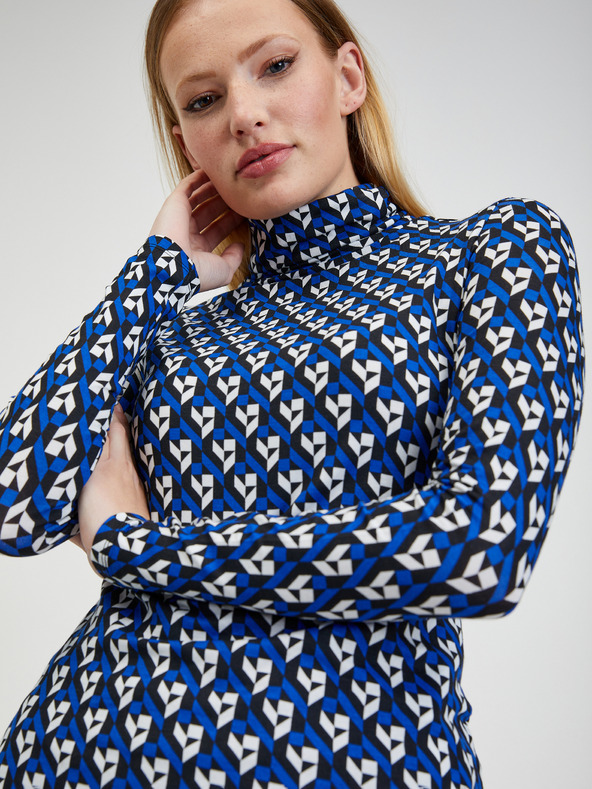 Orsay Plava ženska dolčevita s uzorkom ORSAY