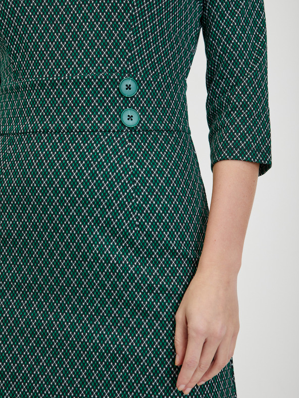 Orsay Zelena ženska haljina s uzorkom ORSAY