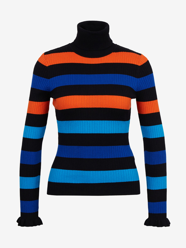 Orsay Narančasto-plavi ženski prugasti pulover ORSAY