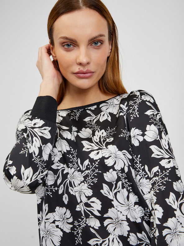 Orsay Bijelo-crna ženska bluza cvjetnog uzorka ORSAY