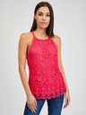 Orsay Tamnoružičasta ženska čipkasta majica bez rukava ORSAY