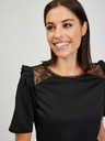 Orsay Crna ženska majica s prorezom na leđima ORSAY