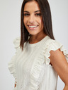 Orsay Bijela ženska majica s volanima ORSAY