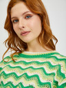 Orsay Žuto-zeleni ženski prugasti pulover ORSAY