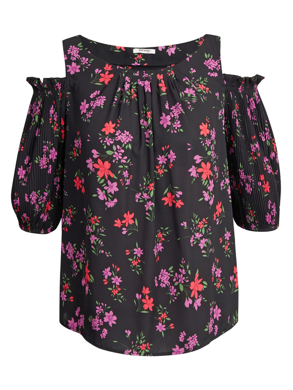 Orsay Crna ženska bluza cvjetnog uzorka ORSAY