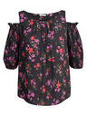 Orsay Crna ženska bluza cvjetnog uzorka ORSAY
