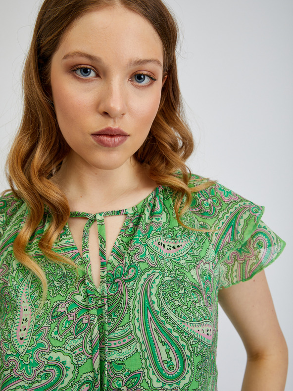 Orsay Zelena ženska bluza s uzorkom ORSAY