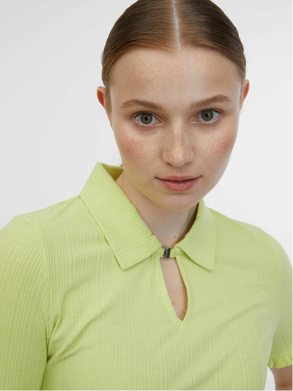 Orsay Žuta ženska polo majica na pruge ORSAY