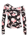 Orsay Roza i crni ženski cvjetni top ORSAY