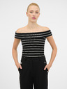 Orsay Crno bijela ženska majica kratkih rukava ORSAY