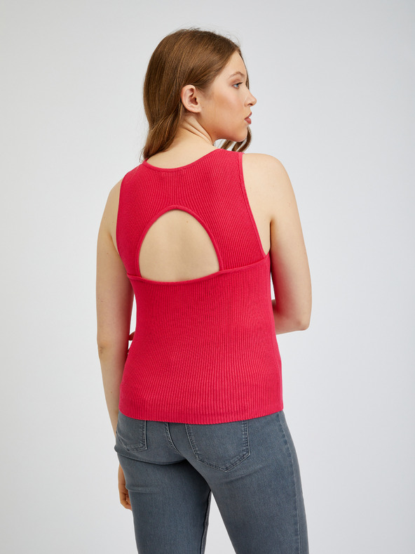 Orsay Tamnoružičasta ženska majica bez rukava ORSAY