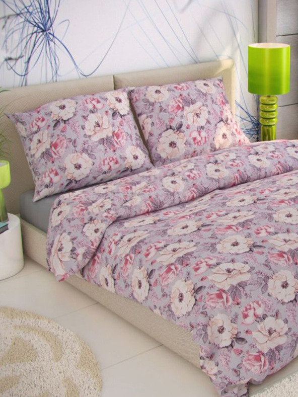 Kvalitex Francouzske produžene krepne navlake 240x220, 70x90cm Ester siva Kvalitex