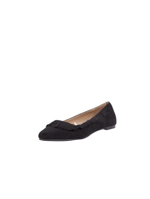CAMAIEU Crne špičaste baletanke CAMAIEU