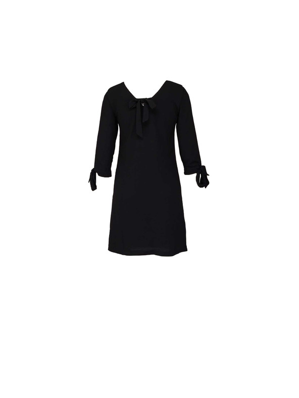 CAMAIEU Crne haljine sa vezivanjem CAMAIEU