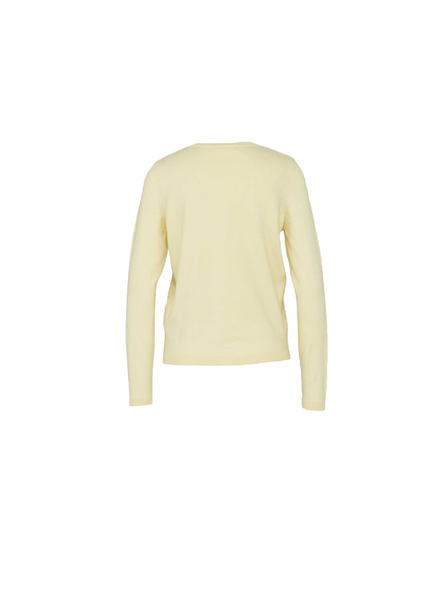 CAMAIEU Svijetložuti džemper na gumbe