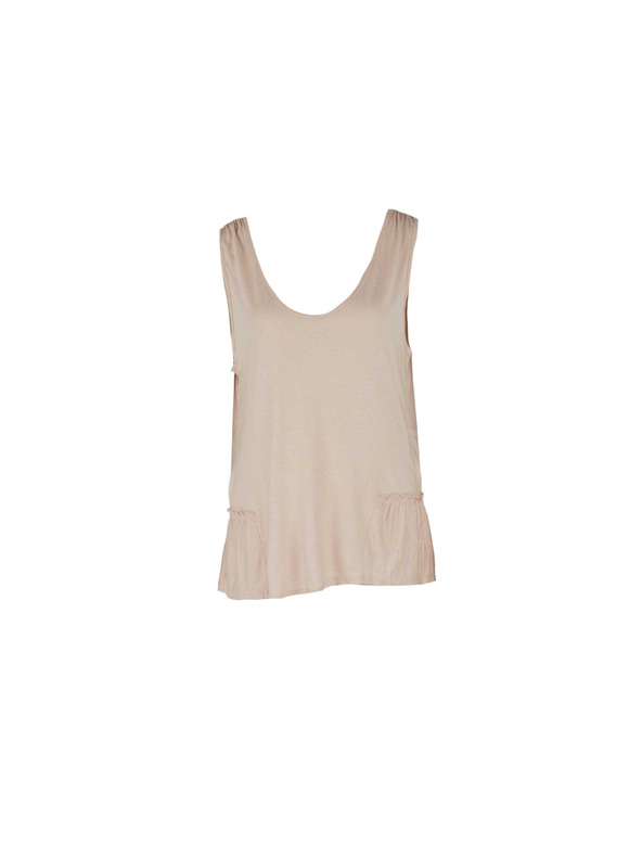 CAMAIEU Ružasta majica na bretele CAMAIEU