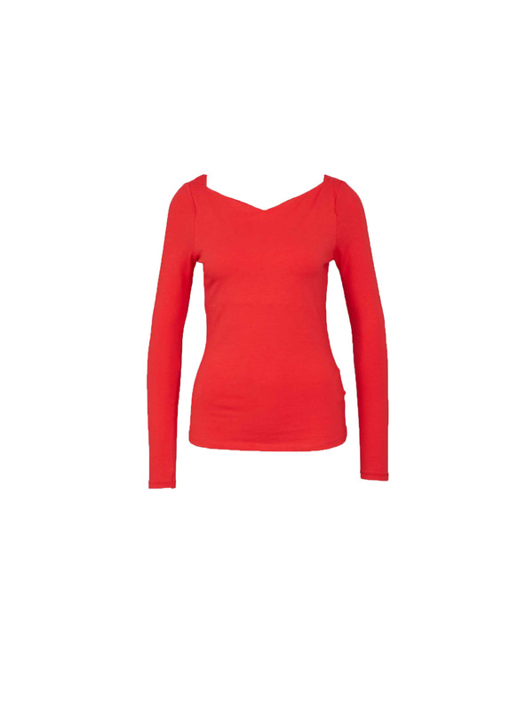 CAMAIEU Crvena majica dugih rukava CAMAIEU