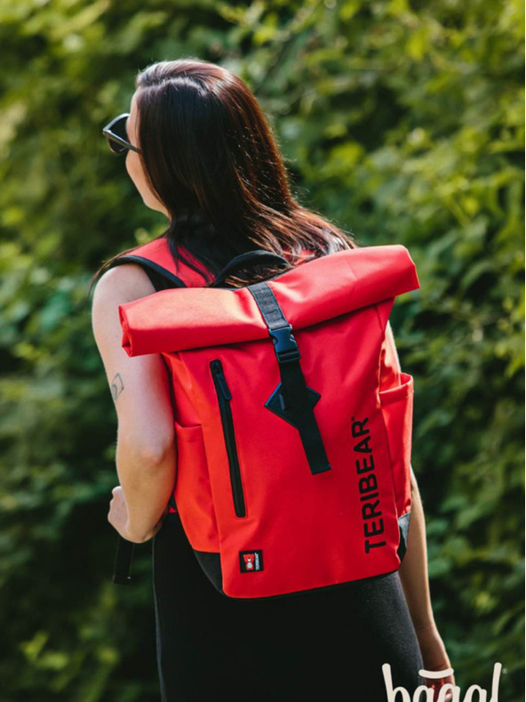 BAAGL  Crveni teribear omotani ruksak crveni Baagl