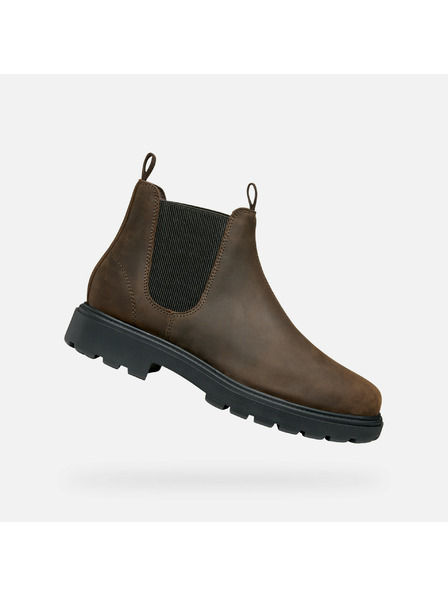 Geox Tamno smeđa muška gležnjača Geox Spherica EC7