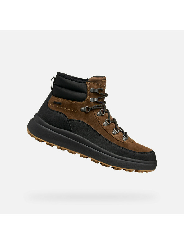 Geox Tamno smeđa muška gležnjača Geox Granito + Grip B A