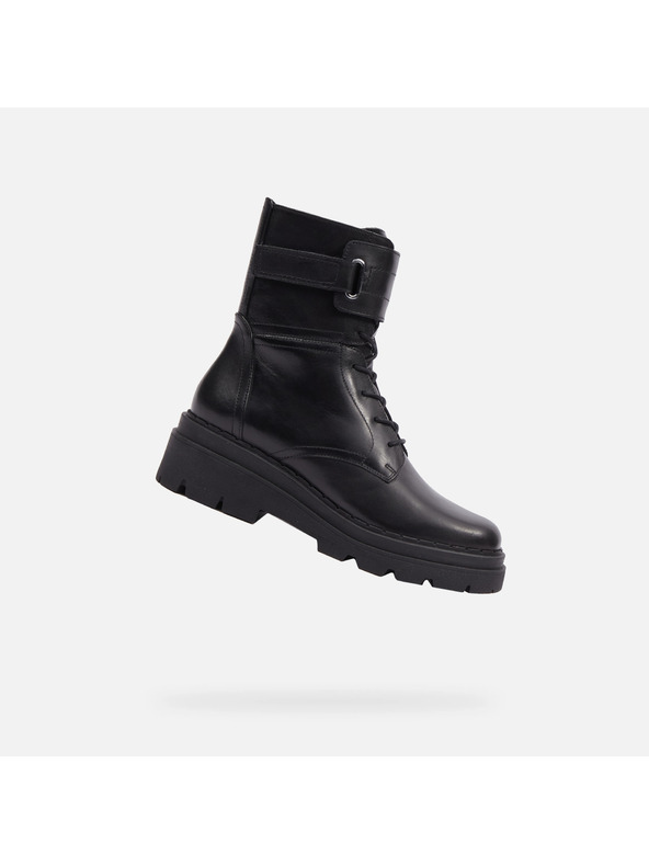 Geox Crne ženske gležnjače Geox Felleny