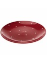 Casa de Engel Keramički tanjur - crveni s točkicama, 12/24