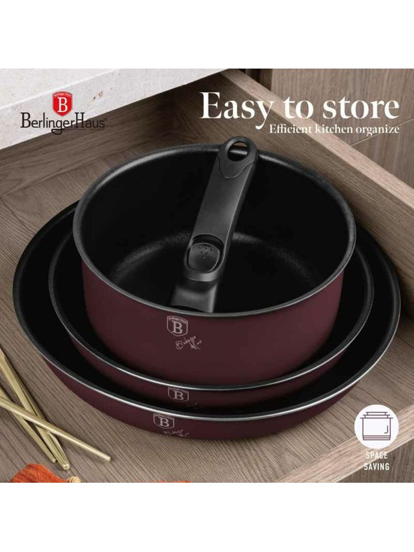 Berlingerhaus Set posuđa s uklonjivom ručkom 9 kom Leonardo Collection BERLINGERHAUS