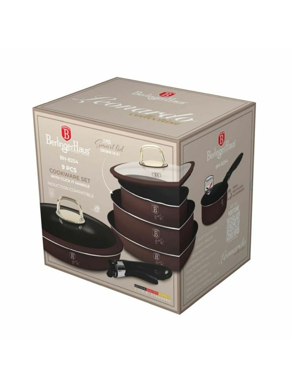 Berlingerhaus Set posuđa s uklonjivom ručkom 9 kom Leonardo Collection BERLINGERHAUS