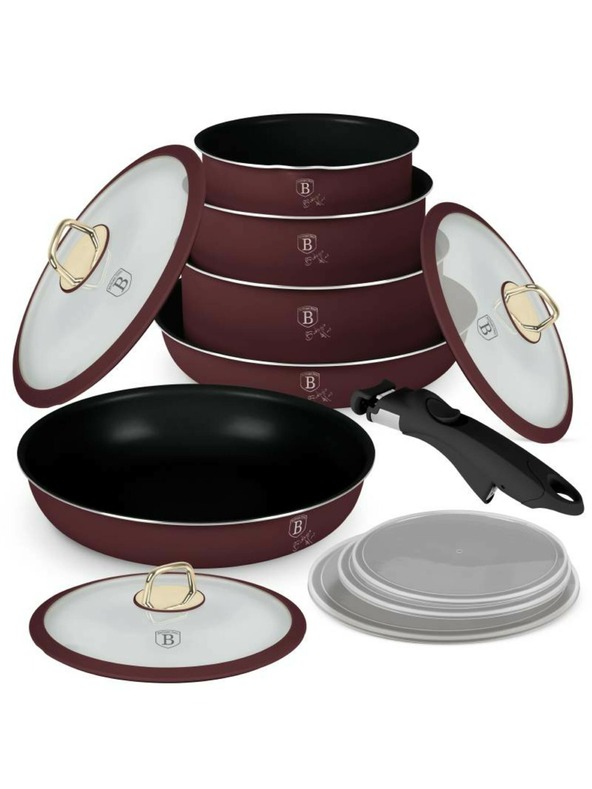 Berlingerhaus Set posuđa s uklonjivom ručkom 12 kom Leonardo Collection BERLINGERHAUS