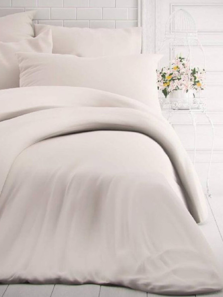 Kvalitex Francuska jednobojna pamučna posteljina 240x200, 70x90cm bijela