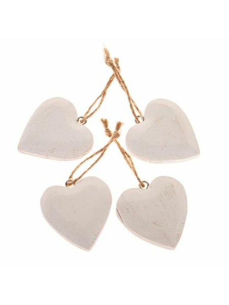 Casa de Engel Drveno viseće srce - set 4 kom, 12/288