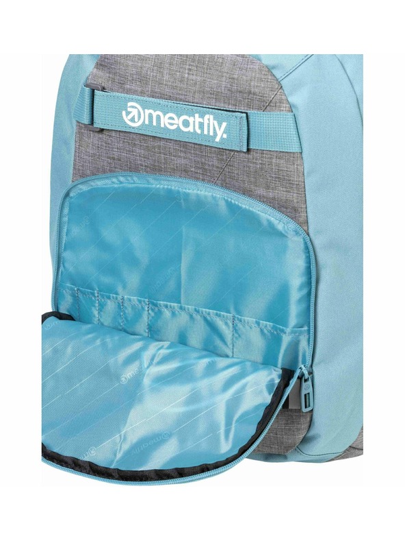 Meatfly Meatfly ruksak Exile Grey Heather / Aqua 24 L + PERNICA | Siva | Volumen 24 L