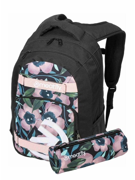 Meatfly Meatfly ruksak Exile Pink Flowers 24 L + PERNICA | Volumen 24 L