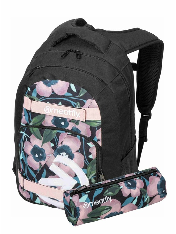 Meatfly Meatfly ruksak Exile Pink Flowers 24 L + PERNICA | Volumen 24 L