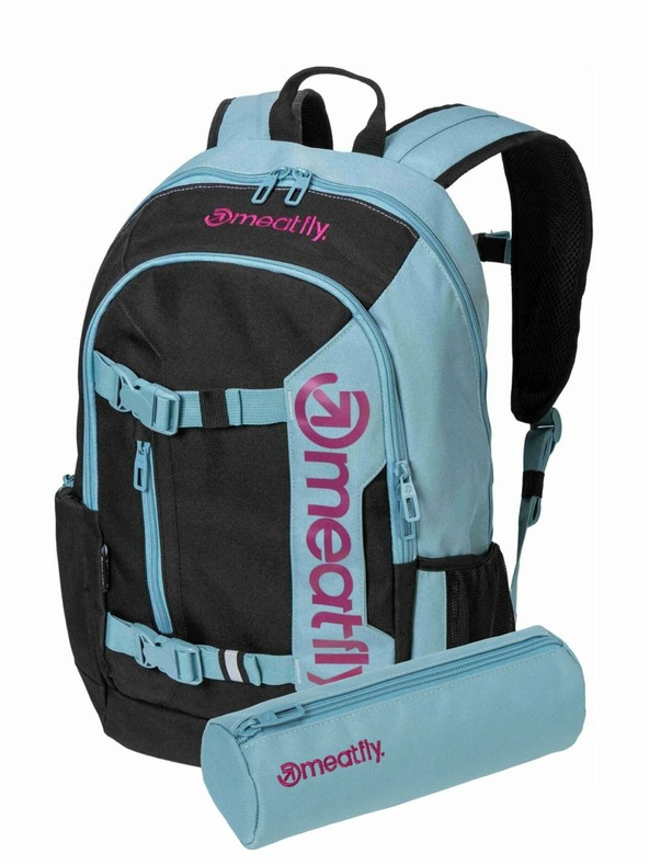 Meatfly Meatfly ruksak Basejumper Aqua / Pink 22 L + PERNICA | Volumen 22 L