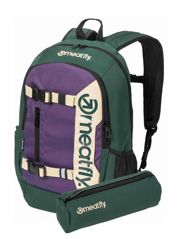 Meatfly Meatfly ruksak Basejumper Botanical / Purple 22 L + PERNICA | Volumen 22 L