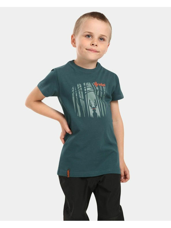Kilpi Dječačka pamučna majica Kilpi SALO-JB Tamnozelena