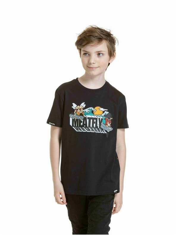 Meatfly Meatfly dječje majice Skejters Black | Crna