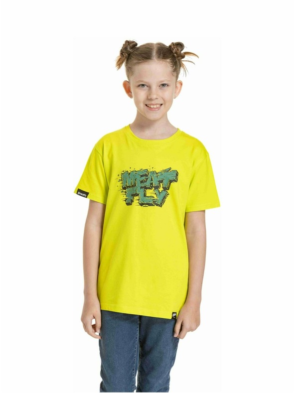 Meatfly Meatfly dječja majica Rock Safety Yellow | Žuta