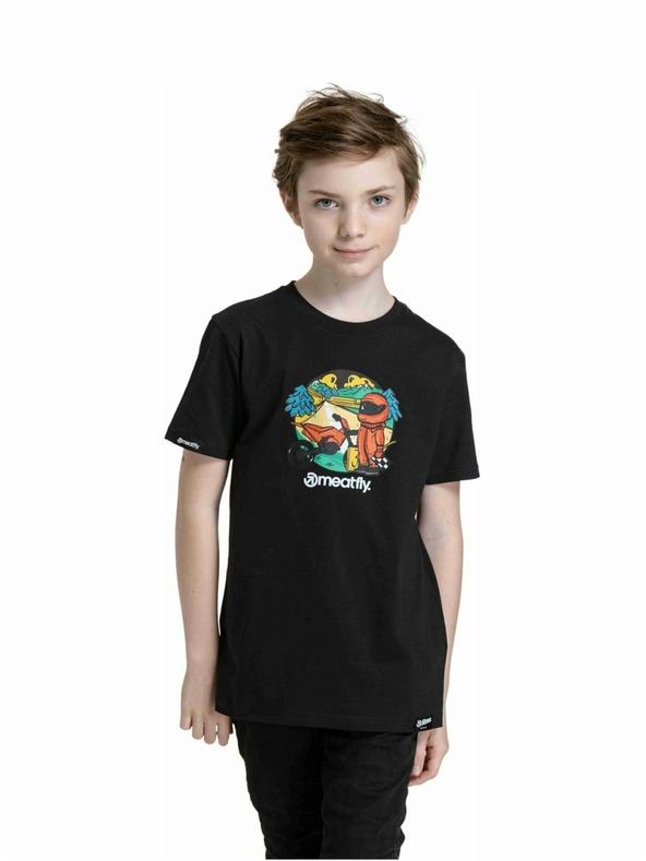 Meatfly Meatfly dječja majica Moto Black | Crna